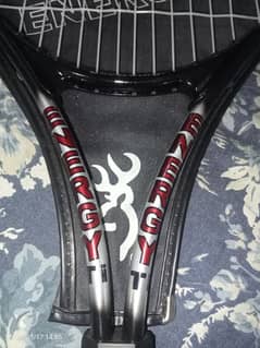 Browning squash racket along with the bag in new condition