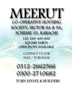 400 SQY PLOT - MEERUT SOCIETY SCHEME 33 KARACHI