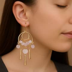 Golden Earrings for Girls and Women
