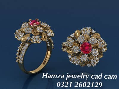 Hamza 3d jewelry designer cad cam service