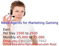 Need Female Agent For Gaming