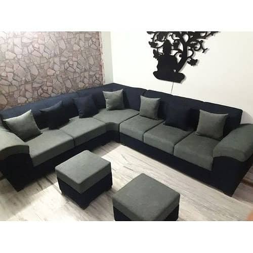 L shape sofa/Corner sofa/furniture/dewaan/wooden sofa/sofa set/ 0