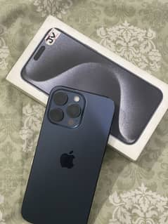 I phone 15 pro max natural blue titanium