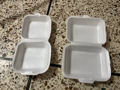 Disposable foam food container