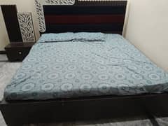 King bed with side tables urgent sale