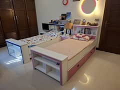 Kids Beds with Side Tables & Storage Drawers – Excellent Condition