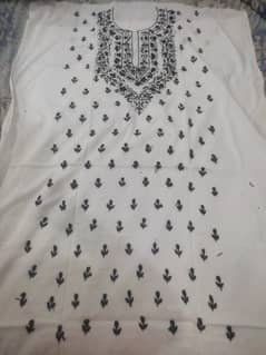 single shirt Buti wali sleeves embroidery