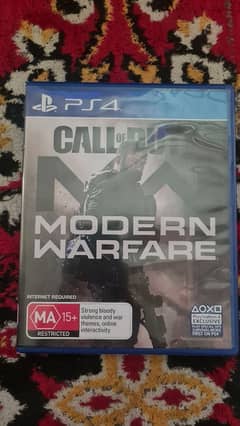 PS4 CALL OF DUTY MODERN WARFARE
