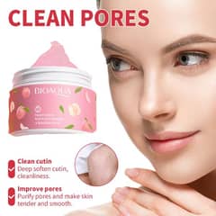 Exfoliating peach gel