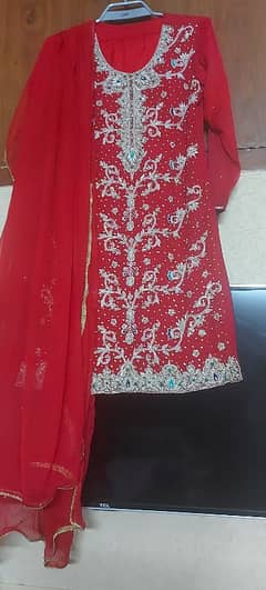 pure chaiffon  embroidery  dress