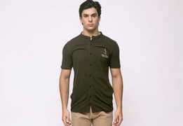 MANDARIN COLLAR BUTTON DOWN US POLO