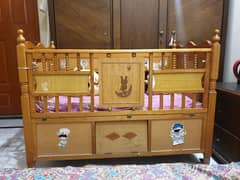 Pure Wooden Baby Cot For Sale!
