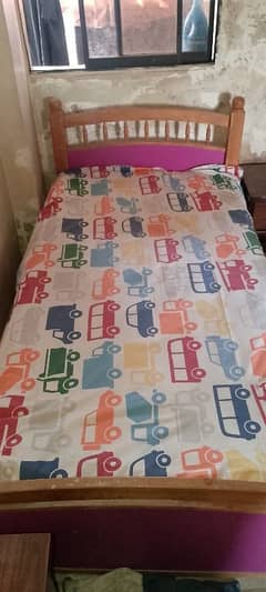 wooden bed