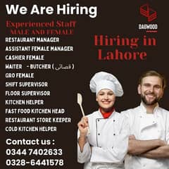 Restaurant Manager - Female GRO - Cashier - Helper - Male  Jobs