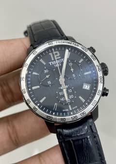 TISSOT Quickster Chronograph Black Dial Men's Watch T0954173605702