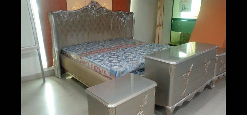 bed set with side tables and dressing table 9