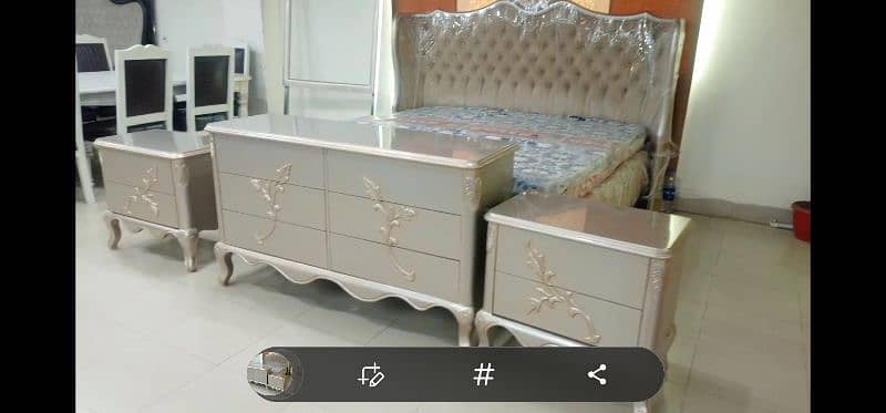 bed set with side tables and dressing table 11