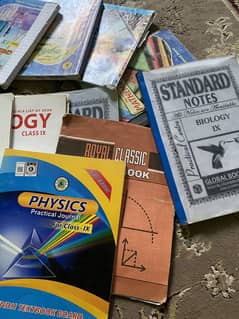 Class 9 used books+notes