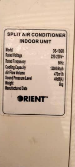 Mitsubishi Orient Energy saving Split AC