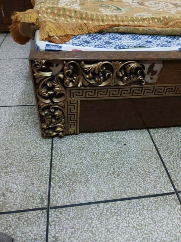 bed set with two side tables , dressing table and mattress 4
