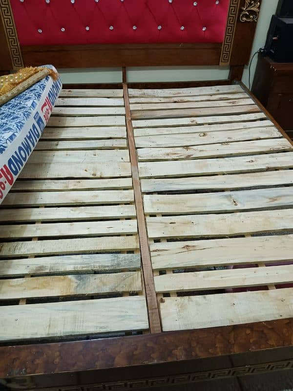 bed set with two side tables , dressing table and mattress 6