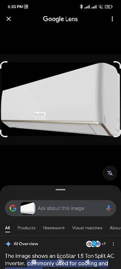1.5 inverter ac new condition