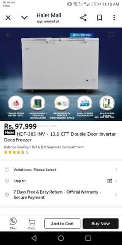 haier deep freezer for urgent sale