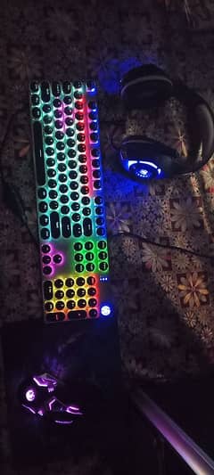 CPU cables rgb 4kh keyboard and mouse RGB head phone