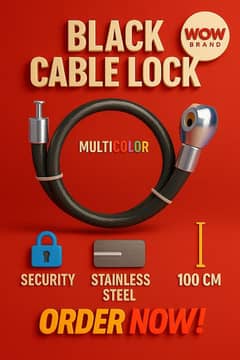 1 Pc Security Bi-Cycle Lock   Size:  Standard Size