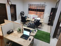 Furnished Office for Rent in Johar Town for (Call center + Software house + Marketing Office & Other Setup as You Want)