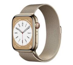 Apple watch series 8 stainless steel golden