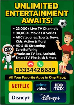 Iptv for best streaming for sports and all movies 03334426689