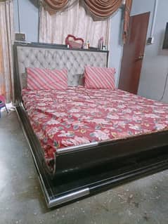 wooden bed
