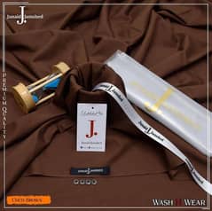 Men's Unstitched Wash And Wear Plain Suit