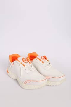 Men's white synthetic leather casual gripper joggers