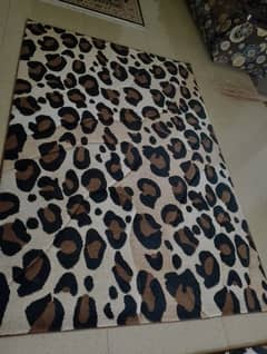 Turkish cheetah print carpet