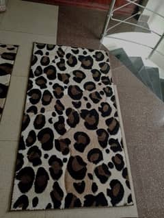 Turkish cheetah print carpet