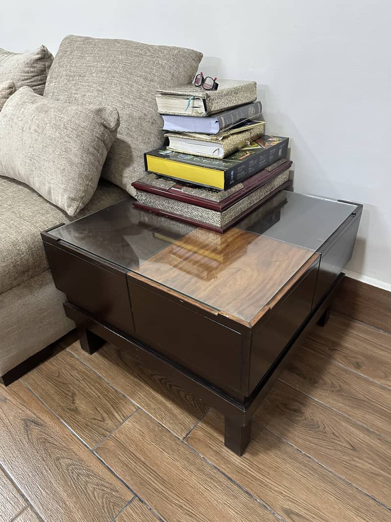 L Shape Sofa set with 1 coffee table, 2 side tables and 2 seaties 7