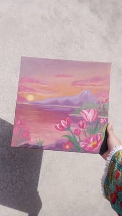 acrylic and oil painting landscape