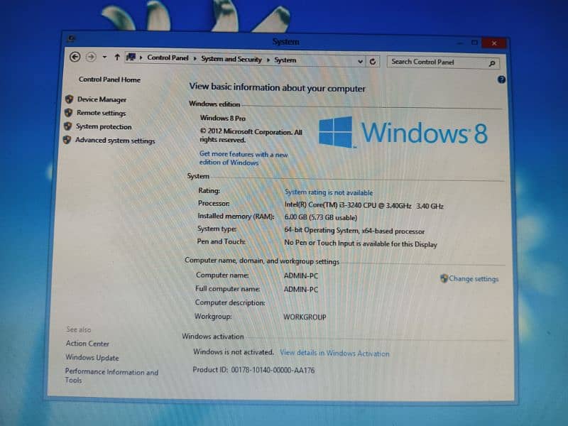 Intel Core i3 3rd Gen/3240/6GB DDR3/320GB 3