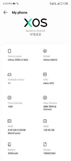 infinix x zero neo