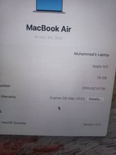 Macbook Air m3 15-inch 16gb 512gb ssd With Magic Mouse 3