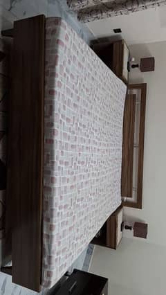 Bed with mattress