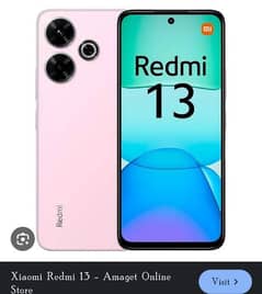 Redmi 13 8 GB 128 10 by 10 condition full box