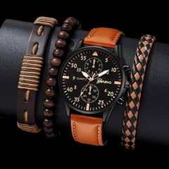 Quartz men's watch &bracelet