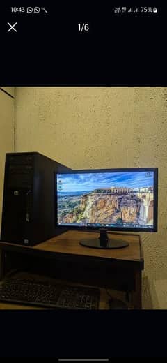 HP work station complete pc