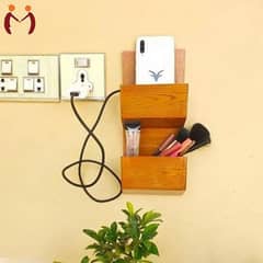 Wooden Keys and Mobile Holder-Stylish Wall Organizer