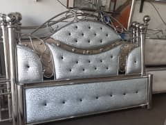 stillness steel double bed