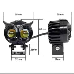 Motorcycle  metal body Fog light for all type bikes nd cars
