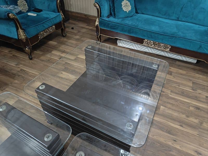 Elegant centre table and 2 side tables 1